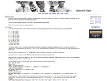 Tablet Screenshot of diamonddope.com